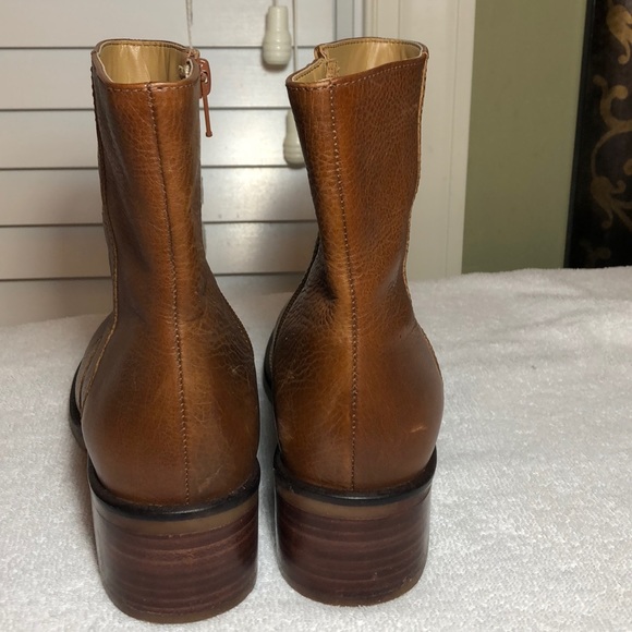 “R” Camel brown Leather Boots - Picture 4 of 7